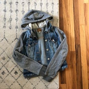AE denim jacket hoodie